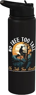 Arborist Tree Surgeon Wood Whisperer Job Tree Work Stainless Steel Insulated Water Bottle