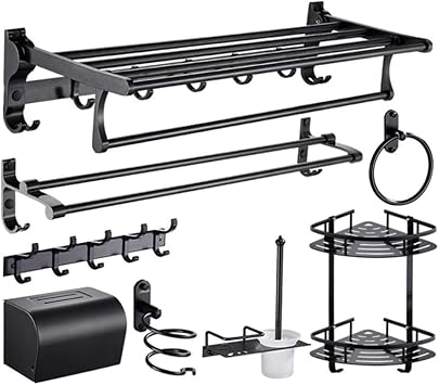 LYNN Conjunto de Estante Baño Montado en la Pared Conjunto de ...