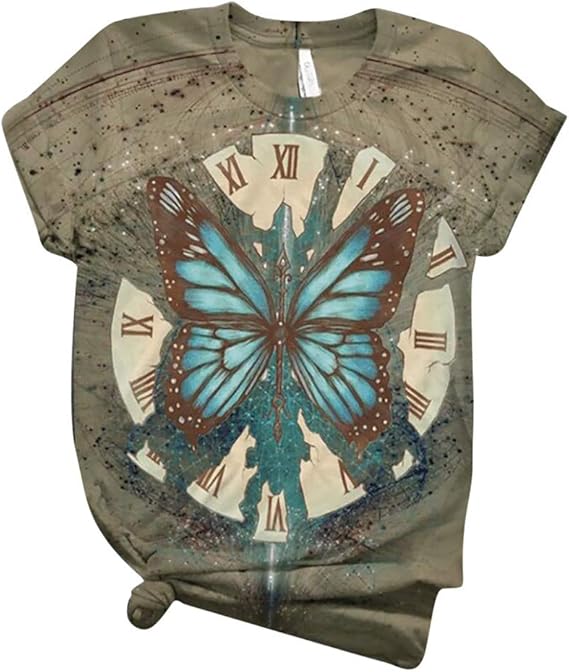 Amazon Co Jp シャツ Liqiuxiang レディース 森ガール 総柄プリント 自然絵柄 ゆったり 半袖 トップス 創造性デザイン エキゾチック 個性 ラウンドネック 快適 Tシャツ 原宿系 特別 多様 目立つ おしゃれ 上着 普段着 部屋着 演出 パーティー ファッション