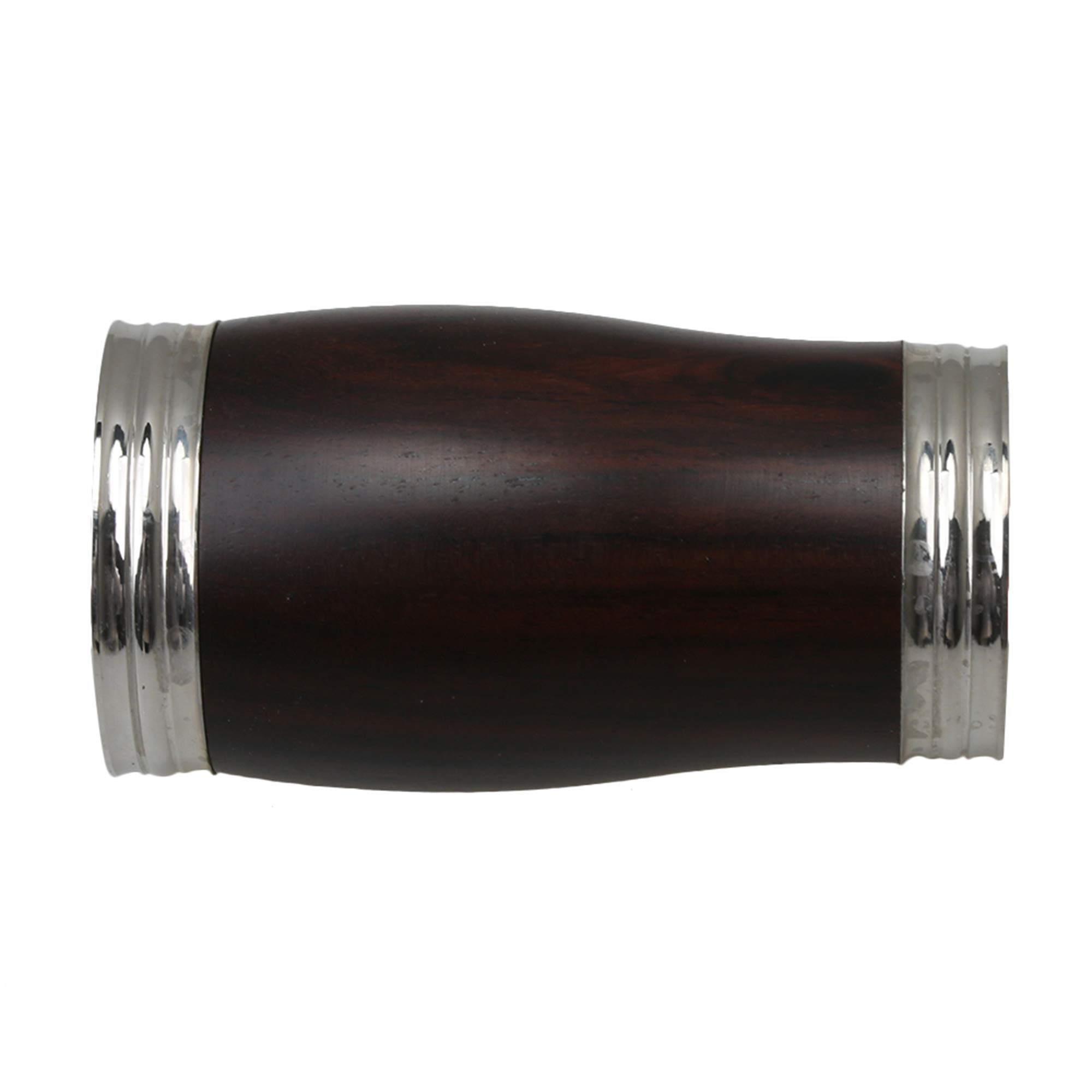 Yibuy Klarinette mit Metallring, für Bb Ebenholz, 60 mm Länge, Schwarz