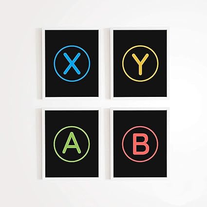 Amazon Co Jp ゲームルームデコ Xbox プレイステーションゲームポスター 4枚セット ゲーマーデコレーション ビデオ ゲームポスター 11 X 17サイズ Xbox ゲーム