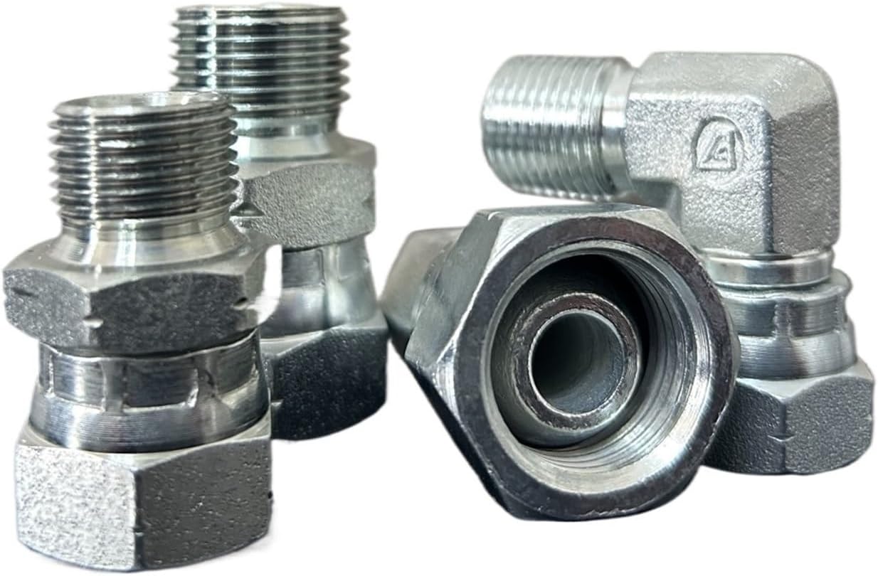 2B/2B9 British Pipe G straight thread 1/8" 1/4" 3/8" 1/2" BSPT 60 degree Cone straight elbow hydraulic oil pipe joint(2B,1/2")