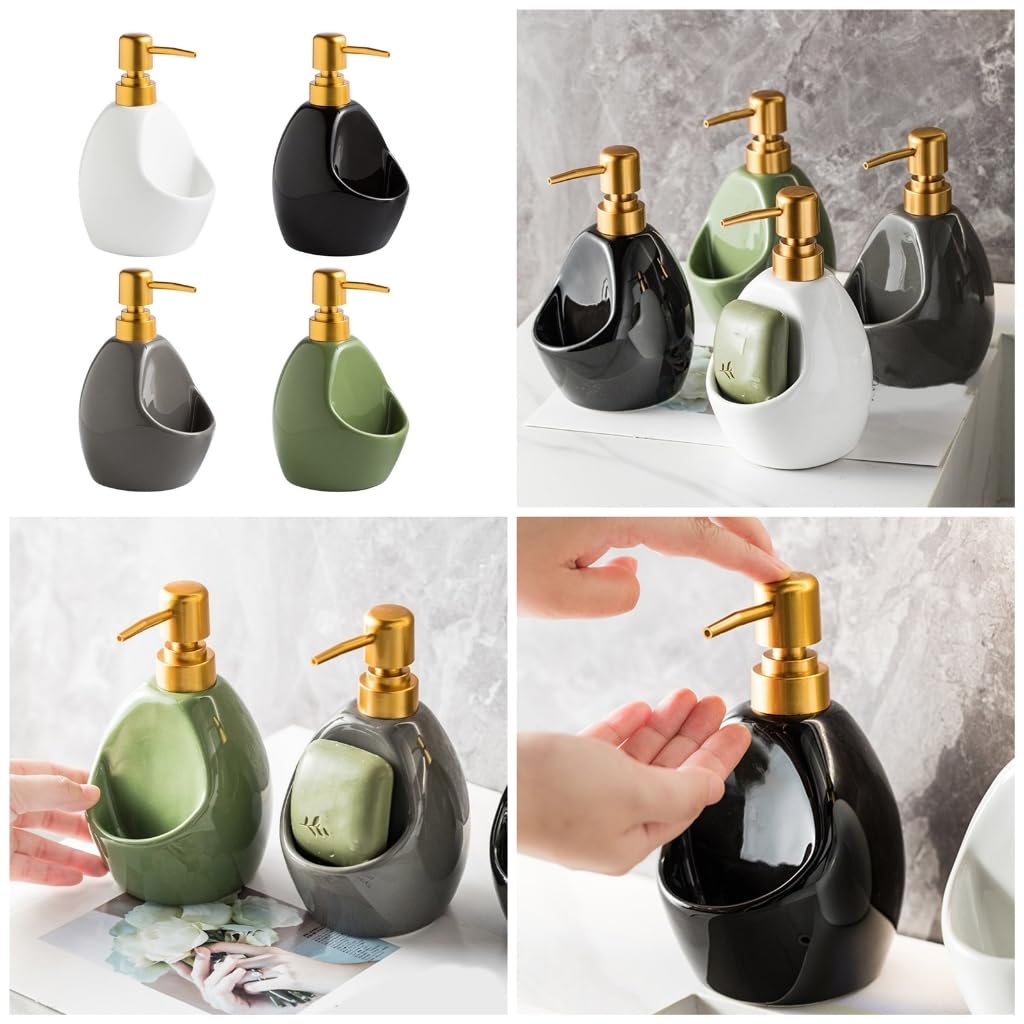 Durability Hand Soap Dispenser Portable Ceramic Bottle for Frequent Travelers