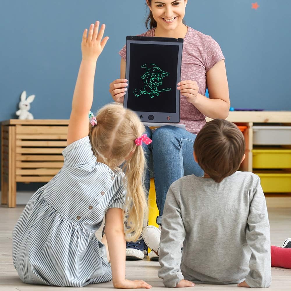 LCD Writing Tablet,8.5-inch Electronic Drawing Board and Doodle Board The Toys Gifts for Kids at Home and School (Black)…