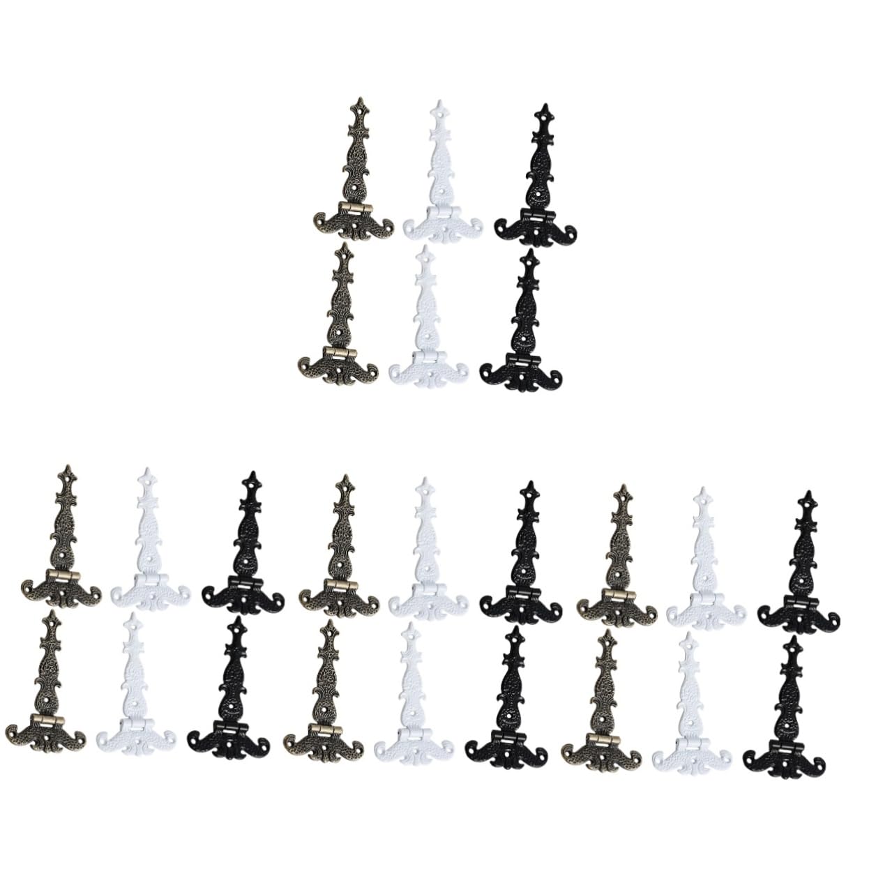 SHINEOFI 4 Set Cerniere In Metallo Per Scatole Cerniere Per Mobili Per Ante Di Mobili Da Cucina Retrò Per Ante Di Mobili Di Ricambio Per Per 6 pezzi*4