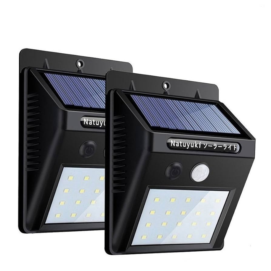 Amazon.co.jp: 改良版 ソーラーライト 人感センサーライトボタン