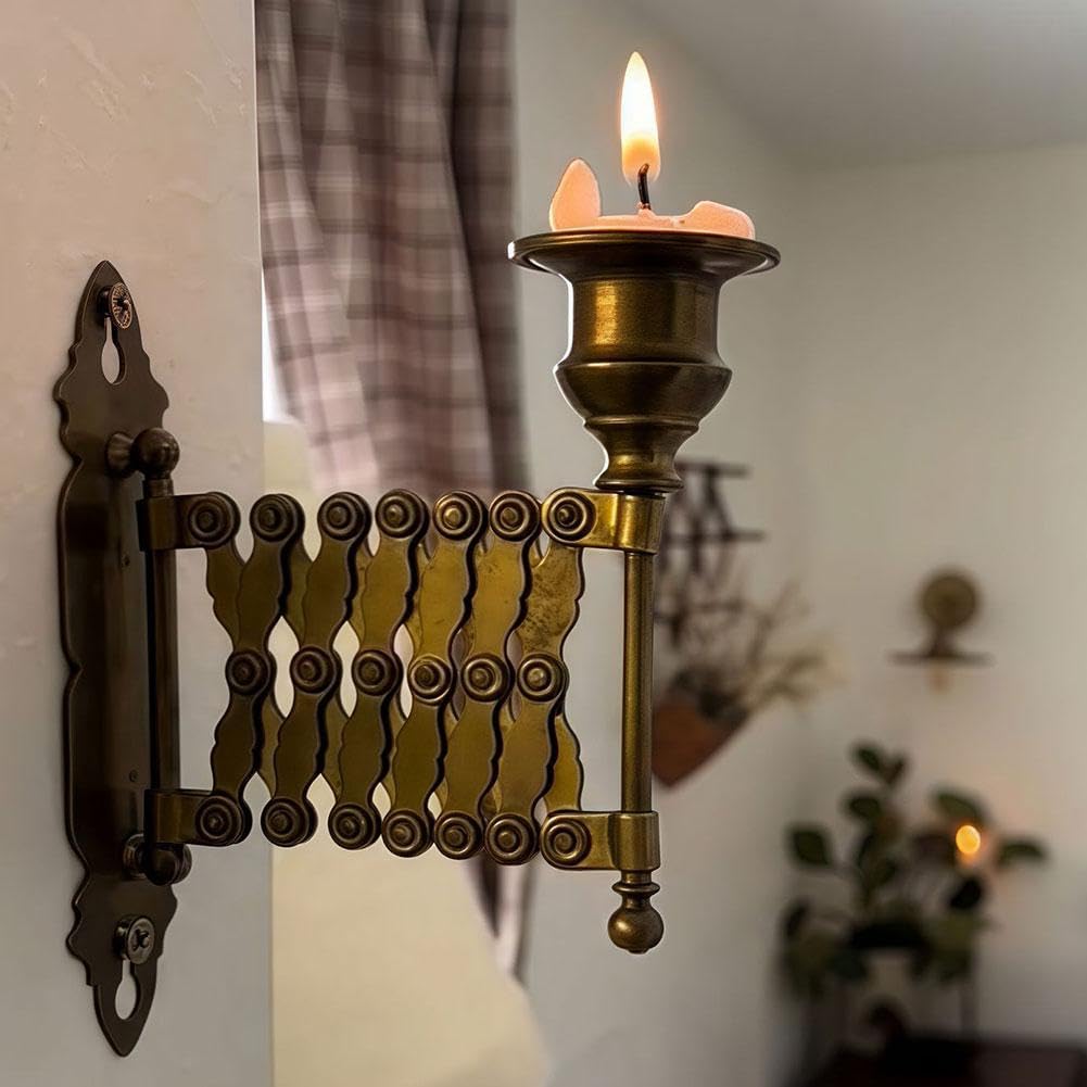 Amazon.com: 2PACK Extending Taper Candle Holder,Vintage Wall