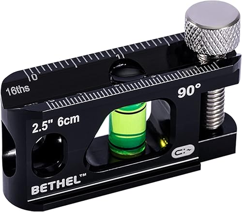 Nivel de torpedo BETHEL, nivel de billete magnético tipo torpedo, Verti, construcción de aleación de aluminio, ranura en V y pista magnética (6.35