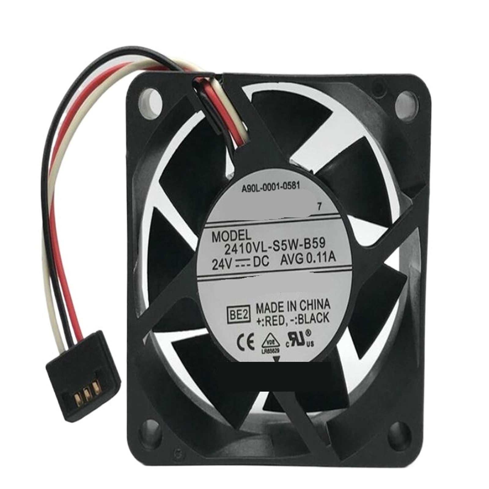 YMUGUEGH A90l-0001-0581 2410vl-s5w-b59 24v 6025 0.11a three-wire waterproof fan