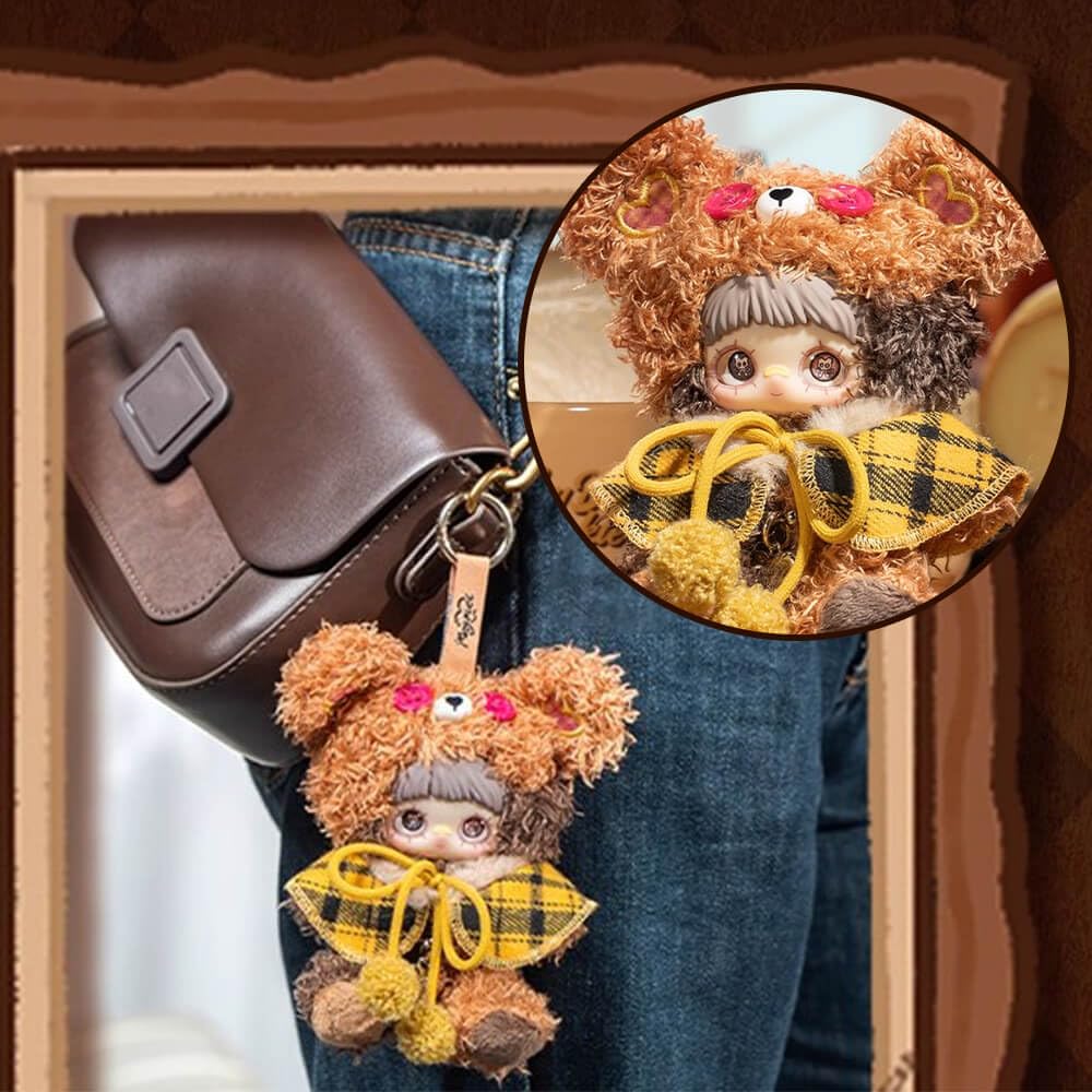 niannyyhouse Plüsch Puppe Blindbox, Maymei Cookie Series, 14 cm gefüllte Plüsch-Schlüsselanhänger, süße Sammlergeschenke (8 Stück)