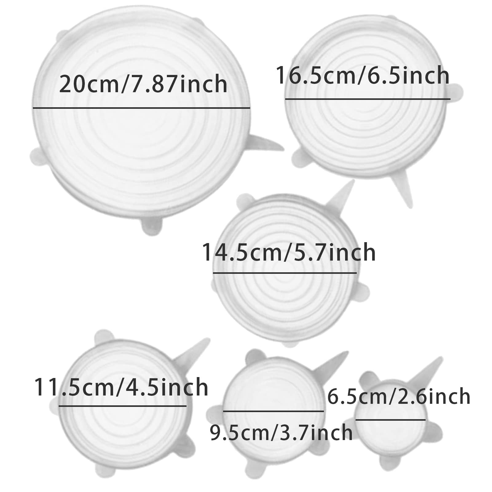 Set Coperchi Ciotole 11 Pezzi - 5 In Tessuto E 6 In Silicone Per Microonde E Frigo - Foto 3