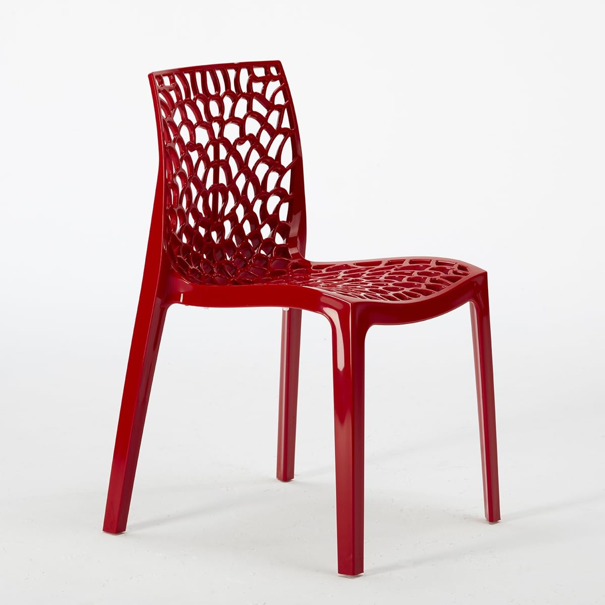 Produce Shop Sedie Cucina Bar Gruvyer in Polipropilene Impilabili Grand Soleil - Rosso