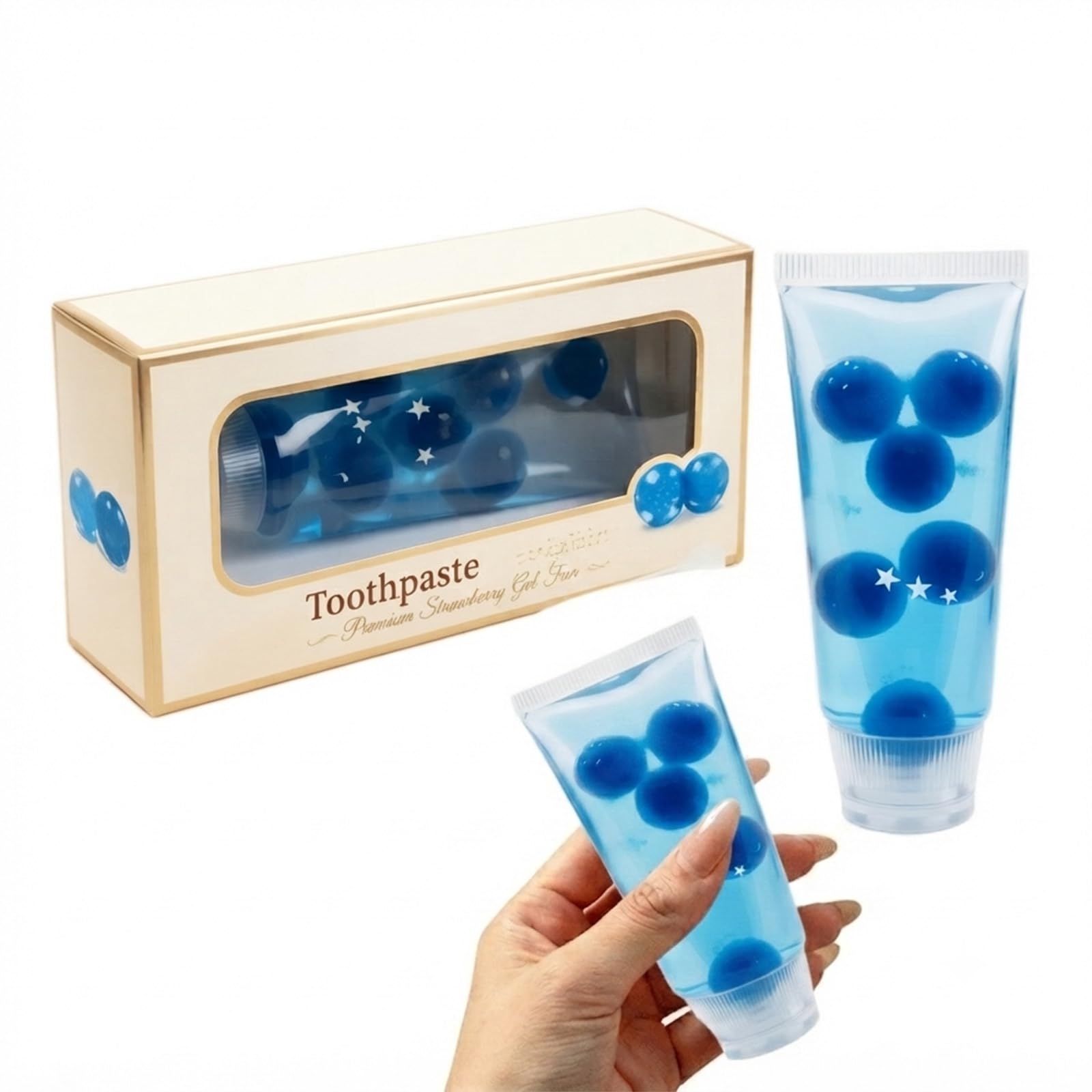 Toothpaste Squishy, Jam-Filled Toothpaste Tube Shape Stress Ball for Adults