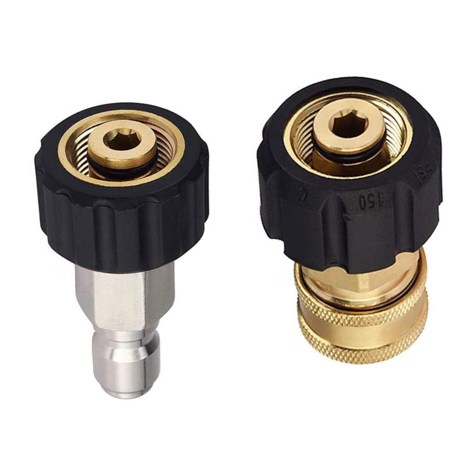 Metal Car Wash Connector M22 14mm 3 / 8inch Male Connector Adapter for Pressure Washer Quick Connection Fitting Quick Connection Hose Couplers