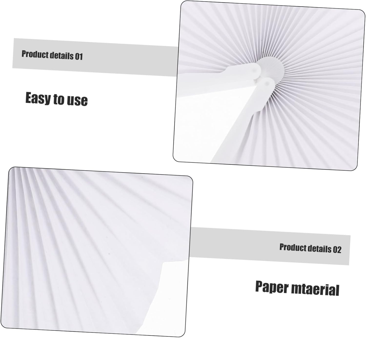 PRETYZOOM 48pcs Heart Shape Paper Fans DIY Handheld Folding Fans for Weddings Parties Festivals Party Favor for Guests to Stay Cool and Create Unique Memories