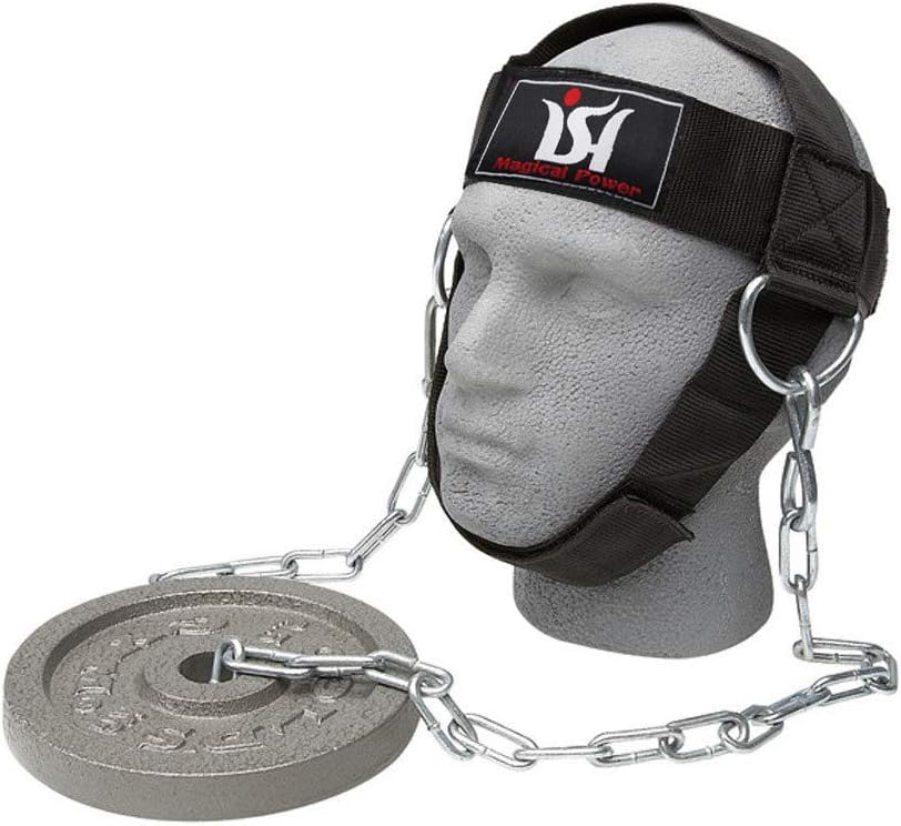 Weight Lifting Gym Training Head Neck Harness Straps Strength Fitness Nylon Strap Padded