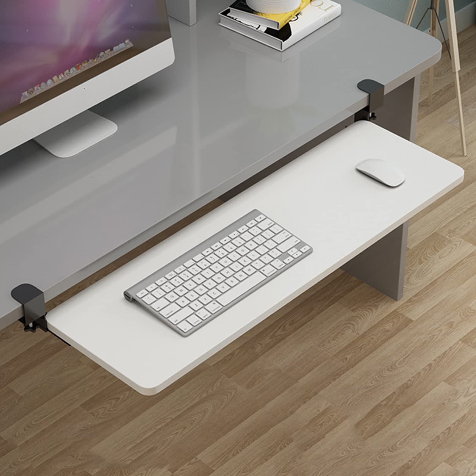 Buy Ergonomic Under Desk Keyboard Tray Teak/Walnut/White/Black