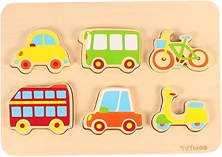 CIYODO 1 Conjunto De Blocos De Quebra-Cabeça Do Bebê Brinquedos Educativos Do Bebê Quebra-Cabeças Do Bebê Geometria Montessori Quebra-Cabeça Para O Bebê Placa De Quebra-Cabeça Geométrica