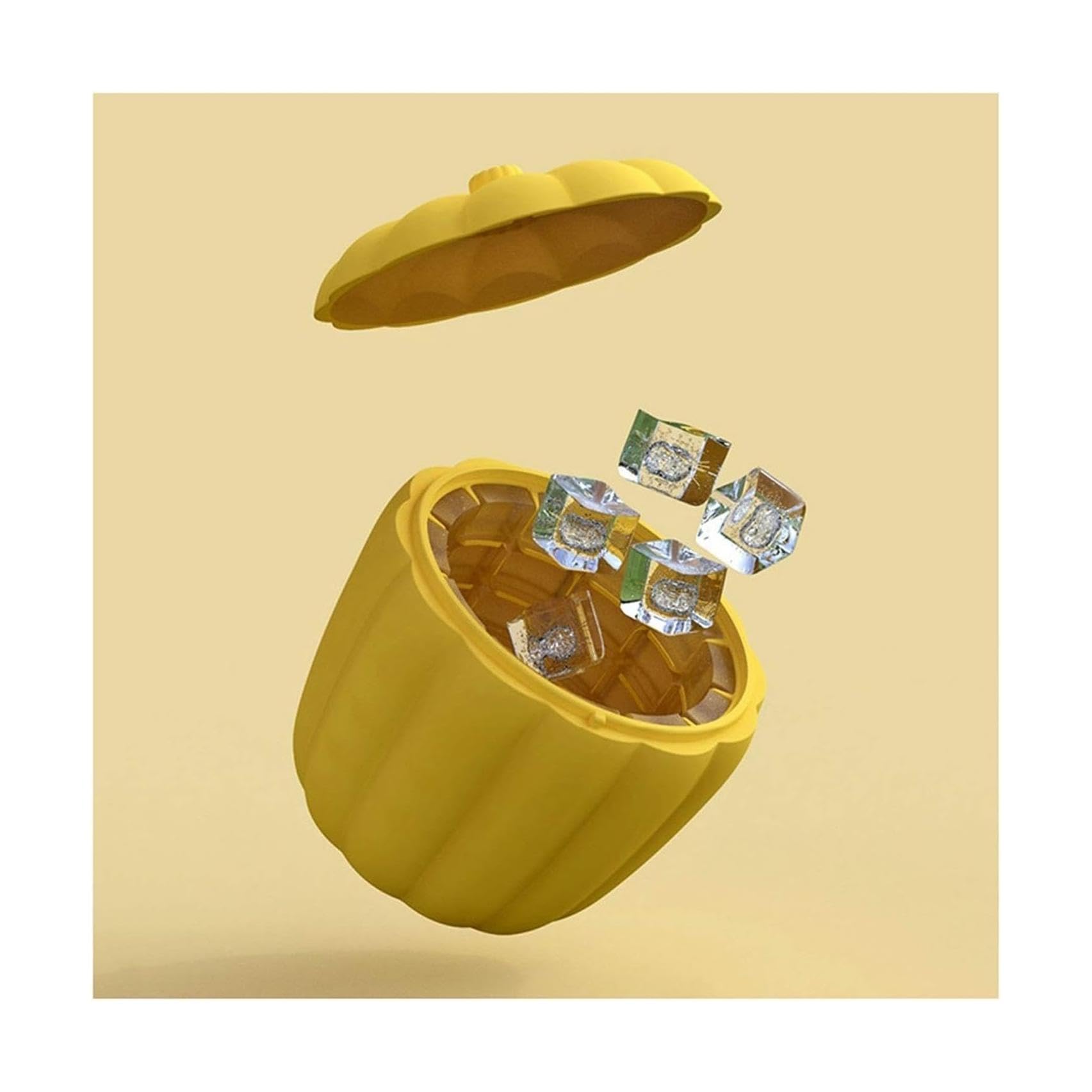 Kreativer Kürbisformeiseibner Schnelleis Making Gefrierschrank Eisfass Silikon -Eiscontainer für Wein Champagner Bier Party Bar