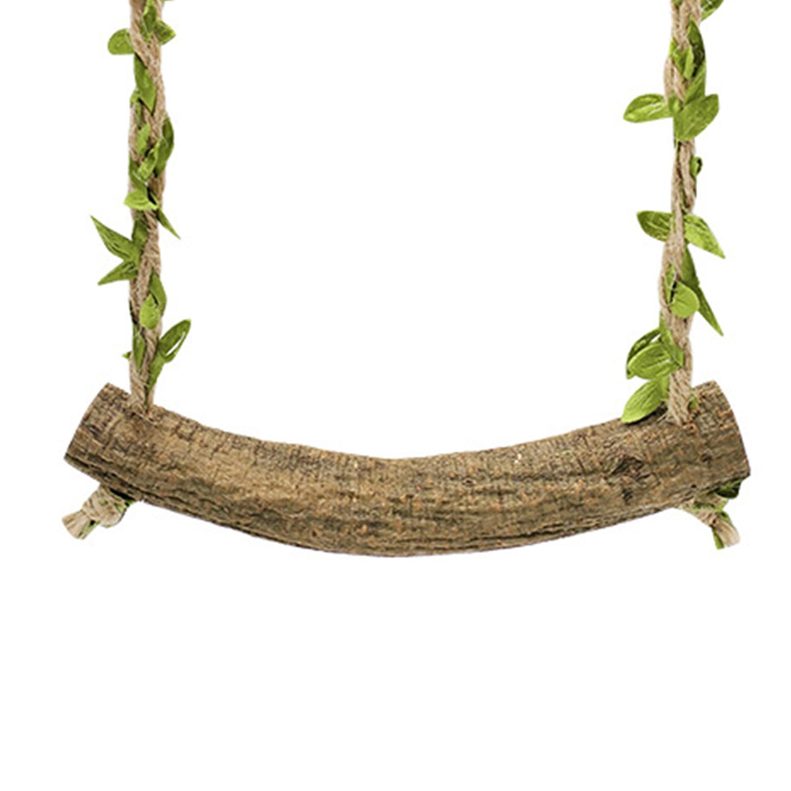 Rooyar Parrot Stand Swing Toy Wood Perch Resistant Puzzle Fitness Bird Perch Stand Stick Holder for Cockatiel