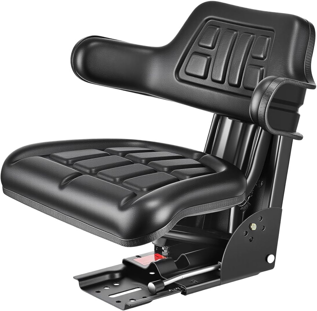 ( similar to) VEVOR Universal Forklift Seat Wrap Around,Universal Tractor Seat with Micro Switch, Adjustable Tractor Suspension Seat with Tilt Fits for John Deere, Ford, Massey Ferguson,New Holland Tractor