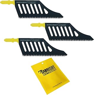 3 x SabreCut JSSC2074_3 T Shank HCS Wood Flush Cutting DT2074 Jigsaw Blades Compatible with Dewalt Bosch and Many Others