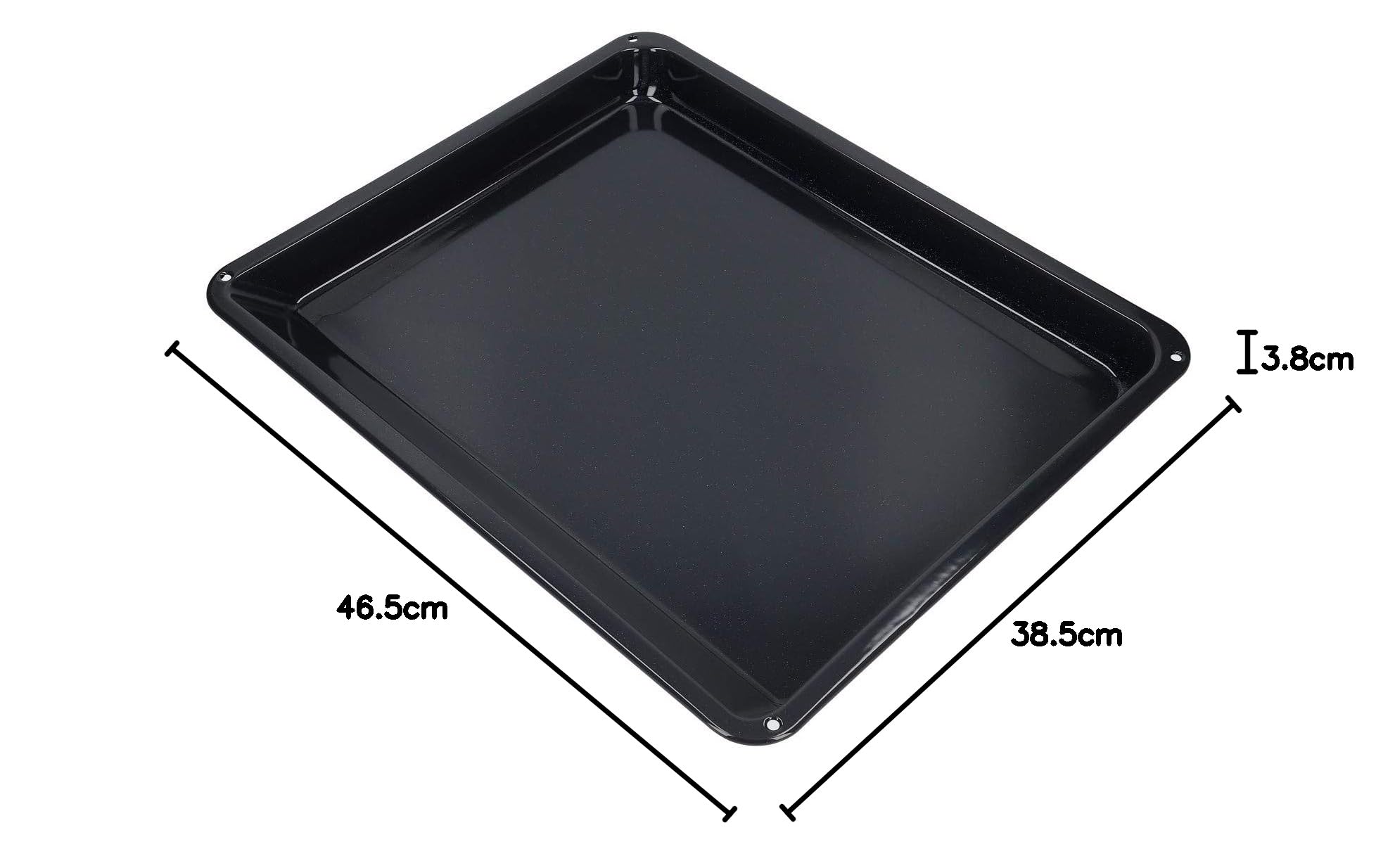 LUTH Premium Profi Parts - Teglia da forno alta 465 x 385 mm Compatibile con AEG 140024698023 387905656202
