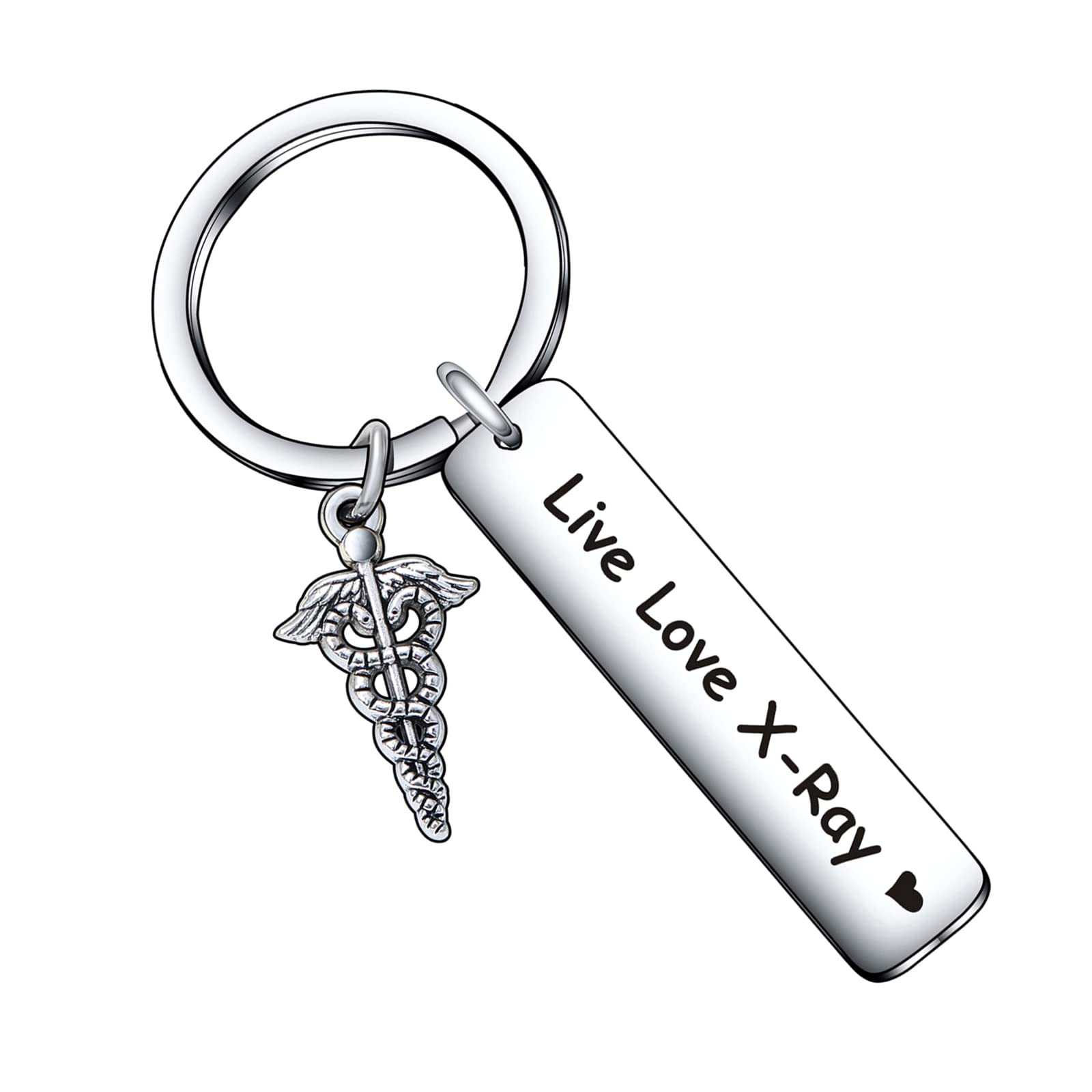 X-Ray Tech Keychain Technologist Inspirational Jewelry Radiography Gift Doctor Keychain
