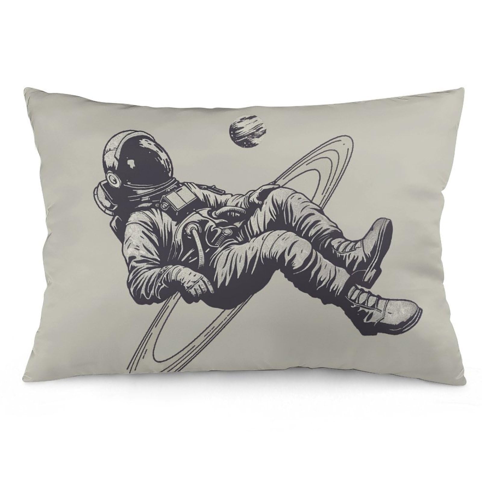 NTVOWPZO 2 Pack Decoration Throw Pillow Covers 20"x30" Pillowcases Covers Astronauts and Saturn Pillowcases Modern Farmhouse Home Decor Sofa Cushions Covers for Couch Bed Living Room
