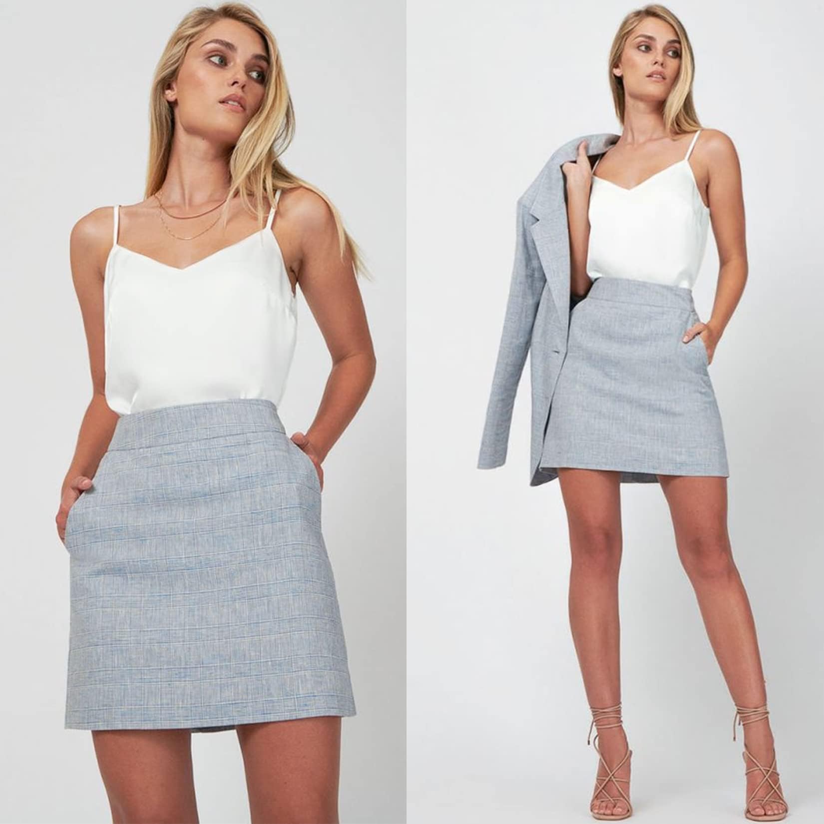 Ekouaer 3-pak damskich satynowych podkoszulek tank top jedwabny Cami Camisole ramiączka spaghetti Basic Top Top bez rękawów Blusentop S-XXL