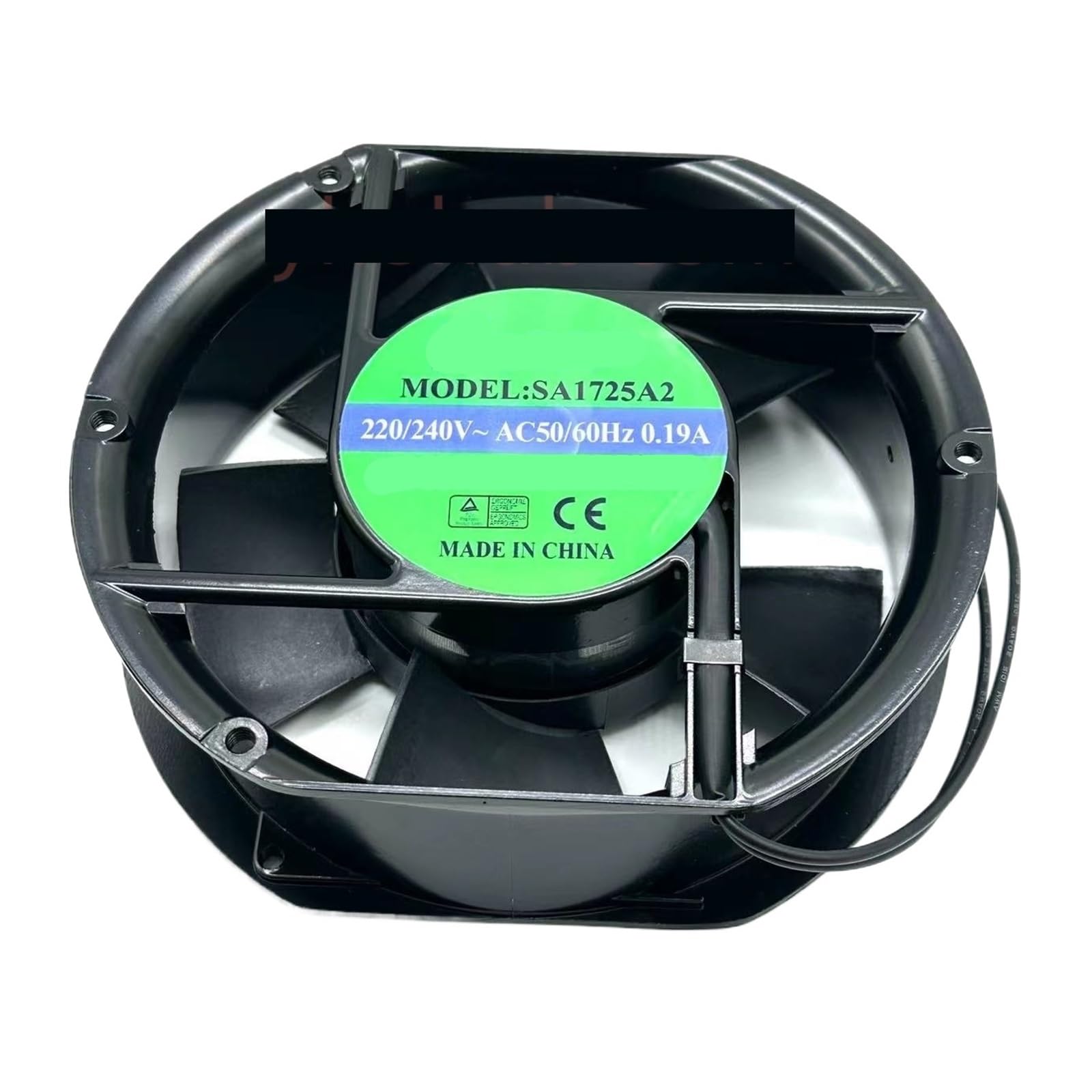 YMUGUEGH SA1725A2 AC 220V 0.19A 172x150x51mm 2-Wire Server Cooling Fan