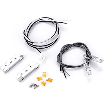 AXspeed Aluminum Alloy Footstep Light Foot Pedal Lamp for Tamiya Tractor 1/14 Scania 770S 56368 56371 56379 Upgrade
