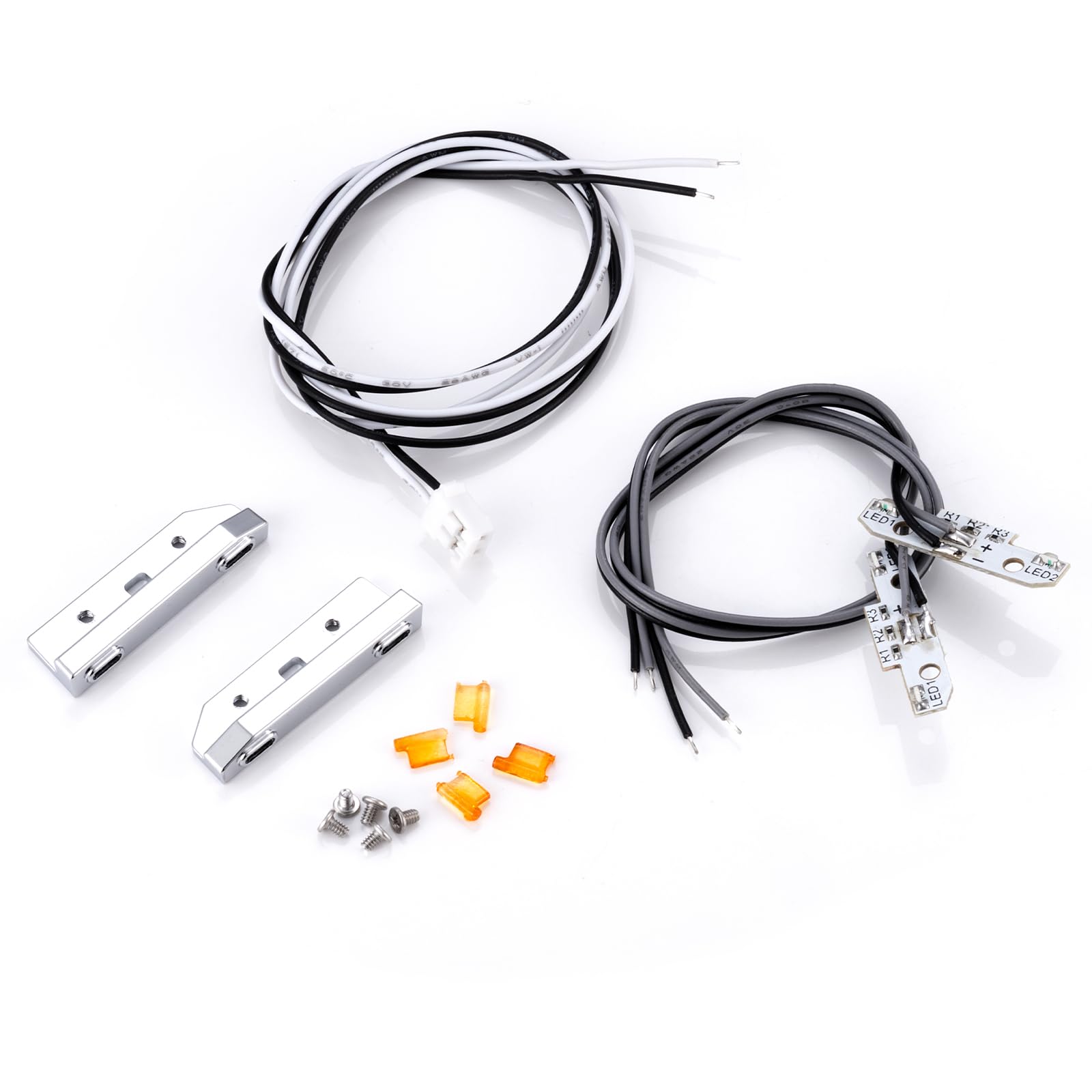 AXspeed Aluminum Alloy Footstep Light Foot Pedal Lamp for Tamiya Tractor 1/14 Scania 770S 56368 56371 56379 Upgrade