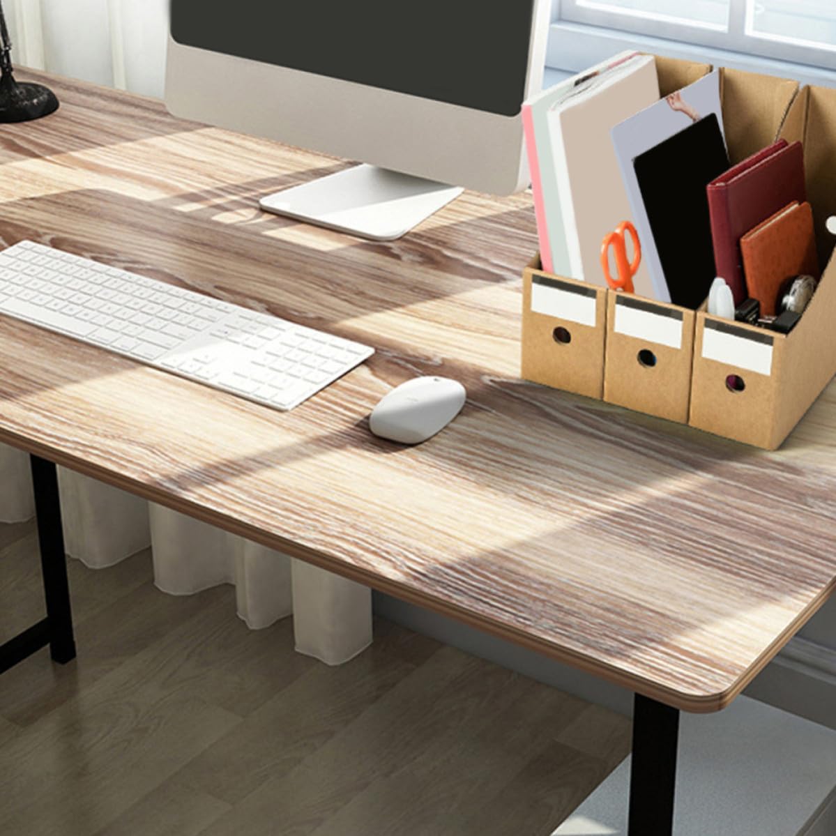 GALPADA Boîtes de Rangement Polyvalentes en Papier Kraft pour Documents et Magazines, Lot de 10 Pièces, Design Simple, Multi-fonction pour Bureau et Maison