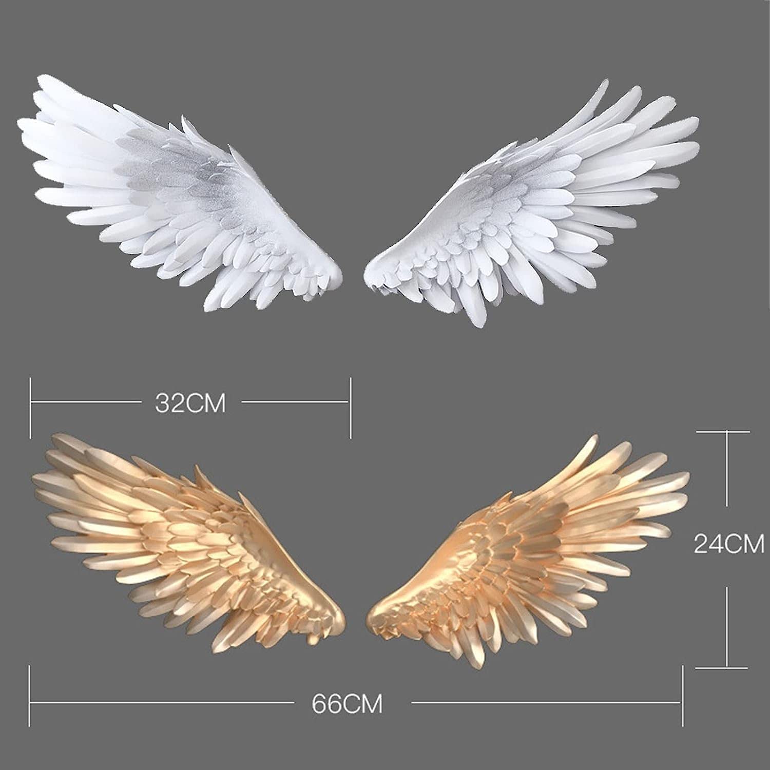 Amazon.co.jp: 金属の天使の​​翼の壁の彫刻、装飾的な大きな翼の壁の