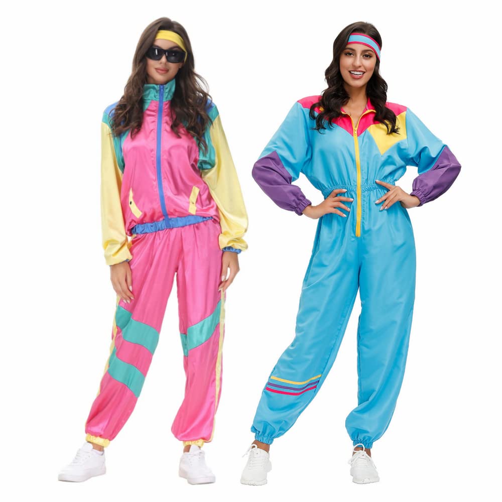 Amazon.com: COREWO Womens 80s Tracksuit Retro Hip Hop