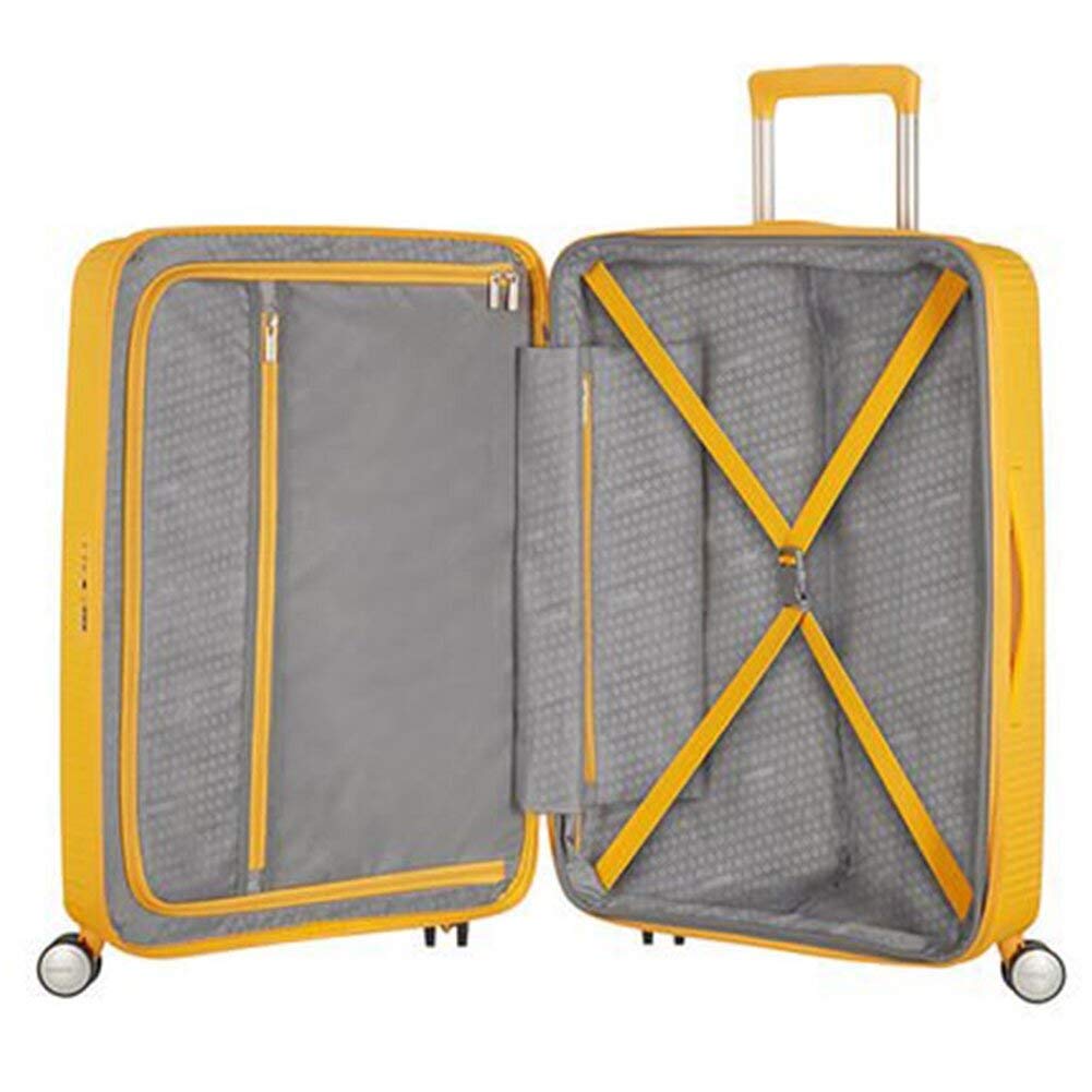 American Tourister Soundbox - Spinner 77/28 Tsa Exp, Valigia Espandibile, L (77 cm - 110 L), Giallo (Golden Yellow)