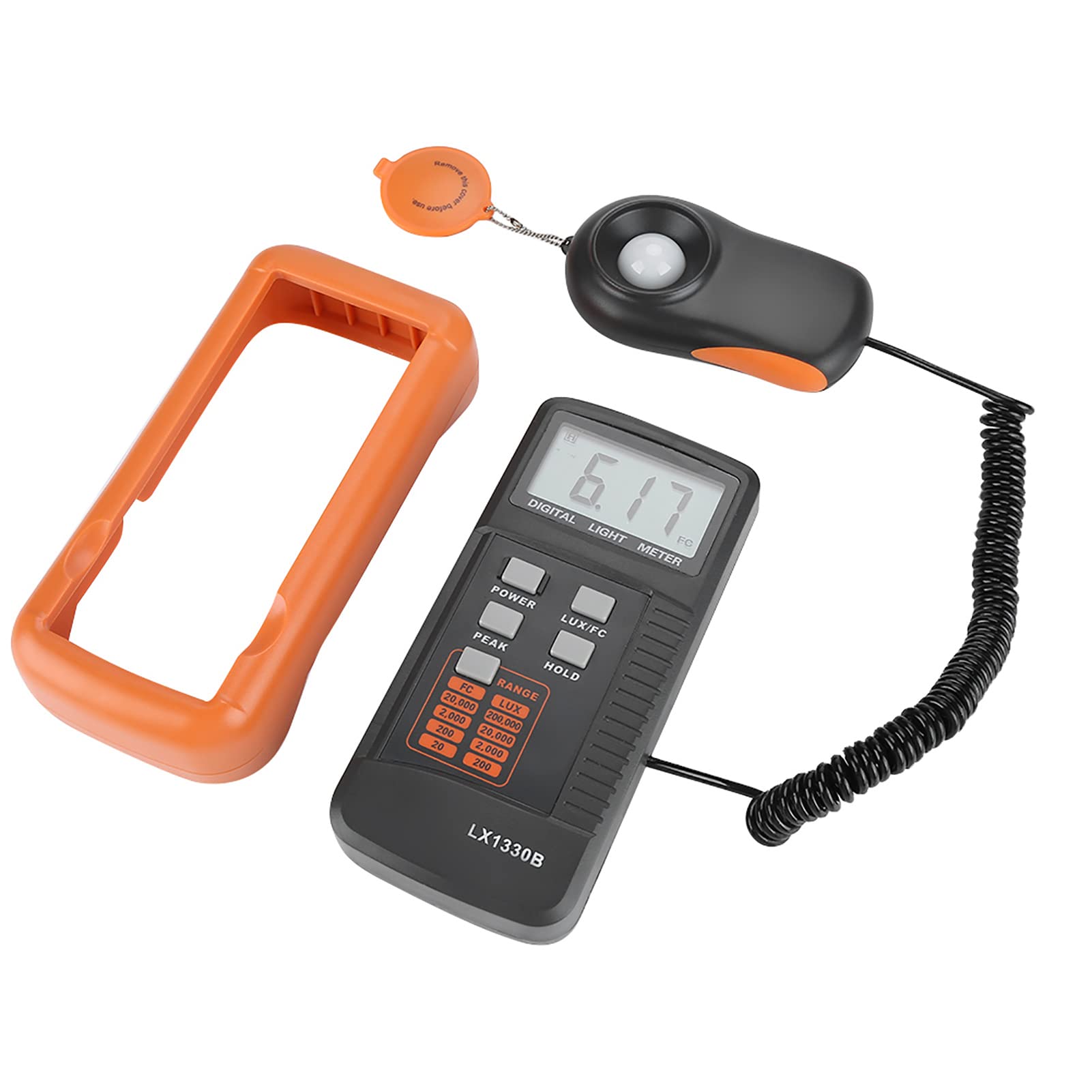 Photomètre Luxmètre, Luxmètre Numérique LX1330B Affichage LCD Clairement Numérique Luxmètre 0 à