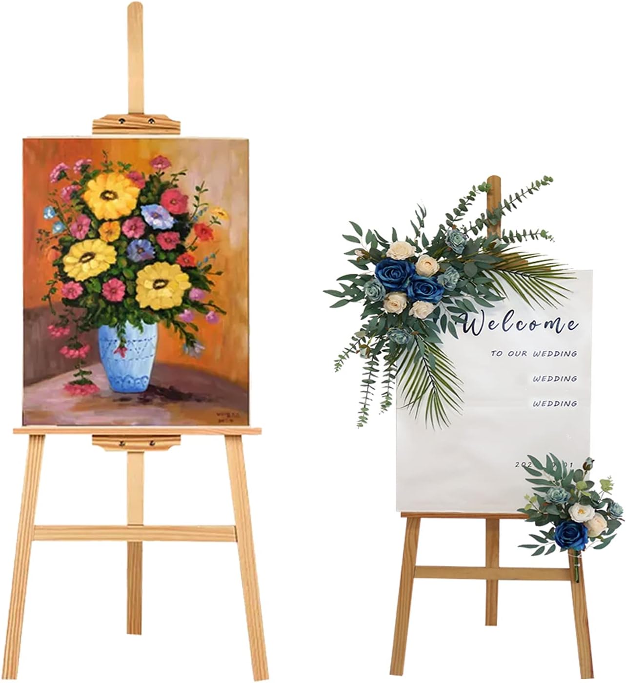 Easels for Display, Easel Stand for Wedding Sign, Artist Easel Floor