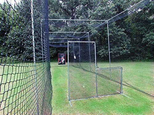 L-Screen 6' x 6' Residential Baseball Safety Frame & #42-60Ply Pitcher L Screen