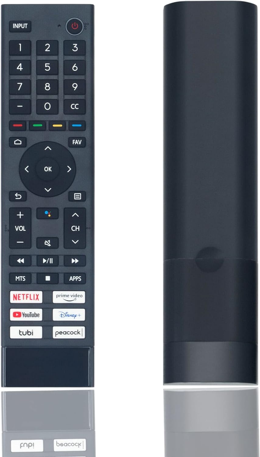 ERF3J80H Smart TV Replacement Remote Control for All Hisense 4K UHD Android Smart TV 75A6G 70A6G 65A6G 60A6G 55A6G 50A6G 43A6G 55U68G 65U68G 55U6G