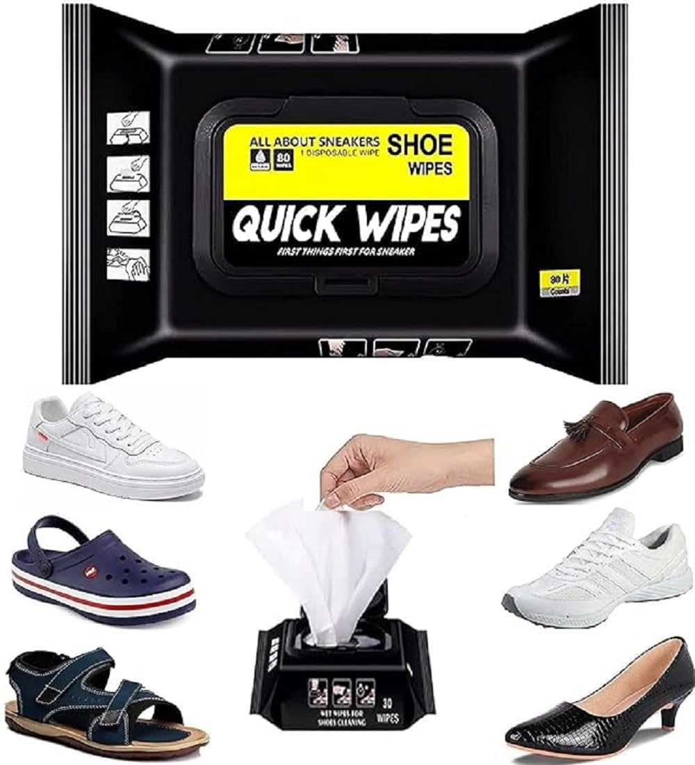 ROMJ Shoe Wipes Sneaker Wipes Instant Sneaker Cleaner Shoe Cleaning Wipes Sneaker Wipes for Shoes Quick Remove Dirt Stain Shoe Cleaner Wipes Shoe Wipes for Sneakers Cleaning Kit - 80 pcs (pack of 4) (B0CZHSV2FK) Amazon Price History, Amazon Price Tracker