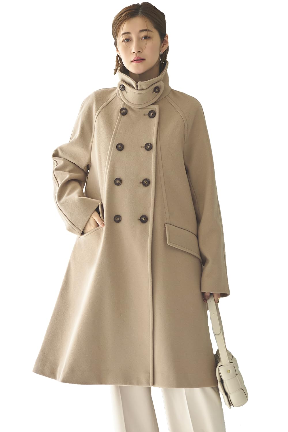 Amazon | [ルイ ルエ ブティック] ニットメルトン スタンドカラー