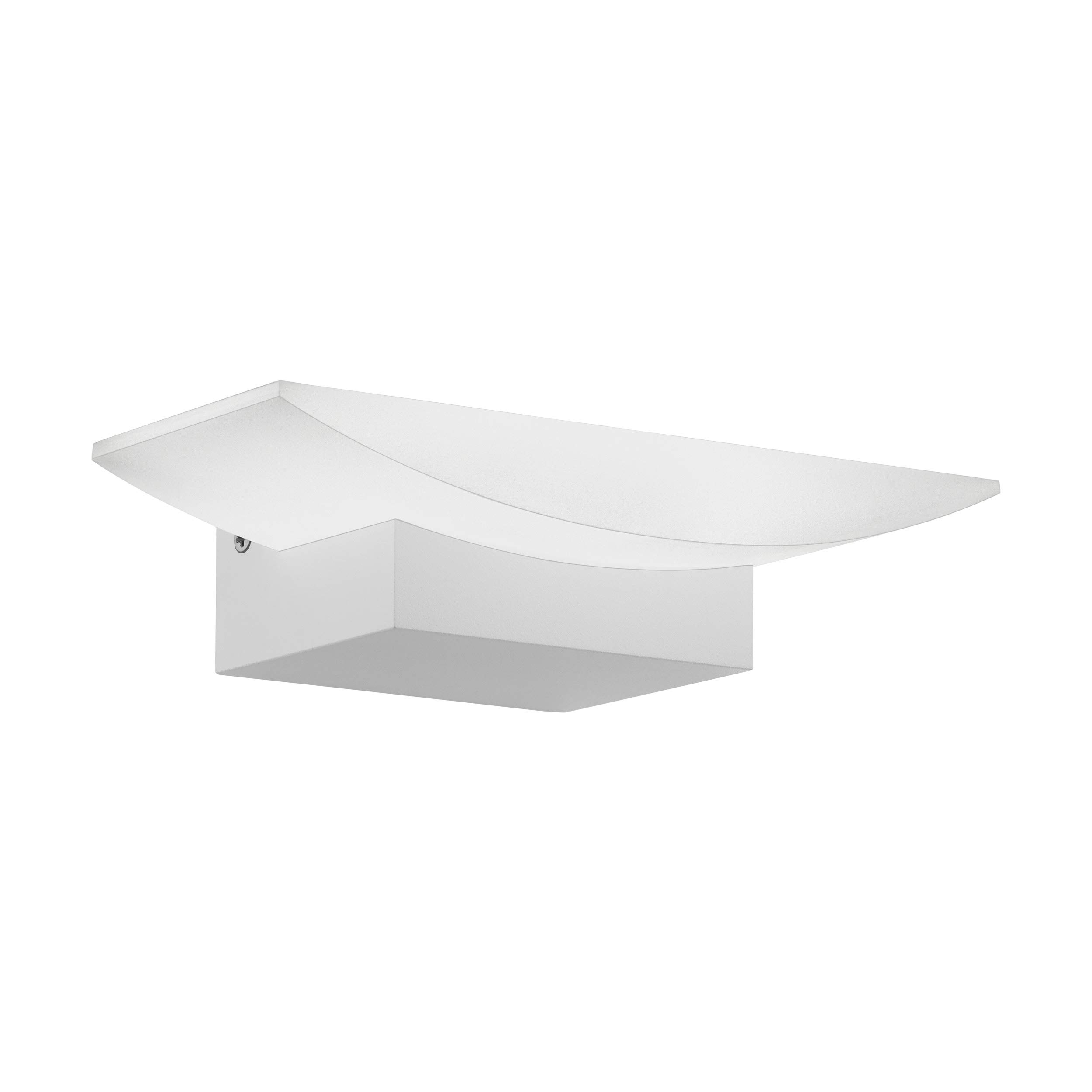 Eglo White Wall Light, Aluminium Plastic, Fest Verbaut, W, Size 5.6