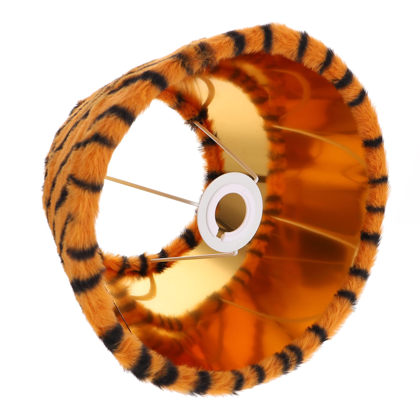 SOLUSTRE Chandeliers Drum Lamp Shade E27/ E14 Base Fabric Light Cover Plush Pattern Lampshade for Home Floor Table Bedside Lamp Chandelier (9.82X7.07X6.29in) Lamp Shades