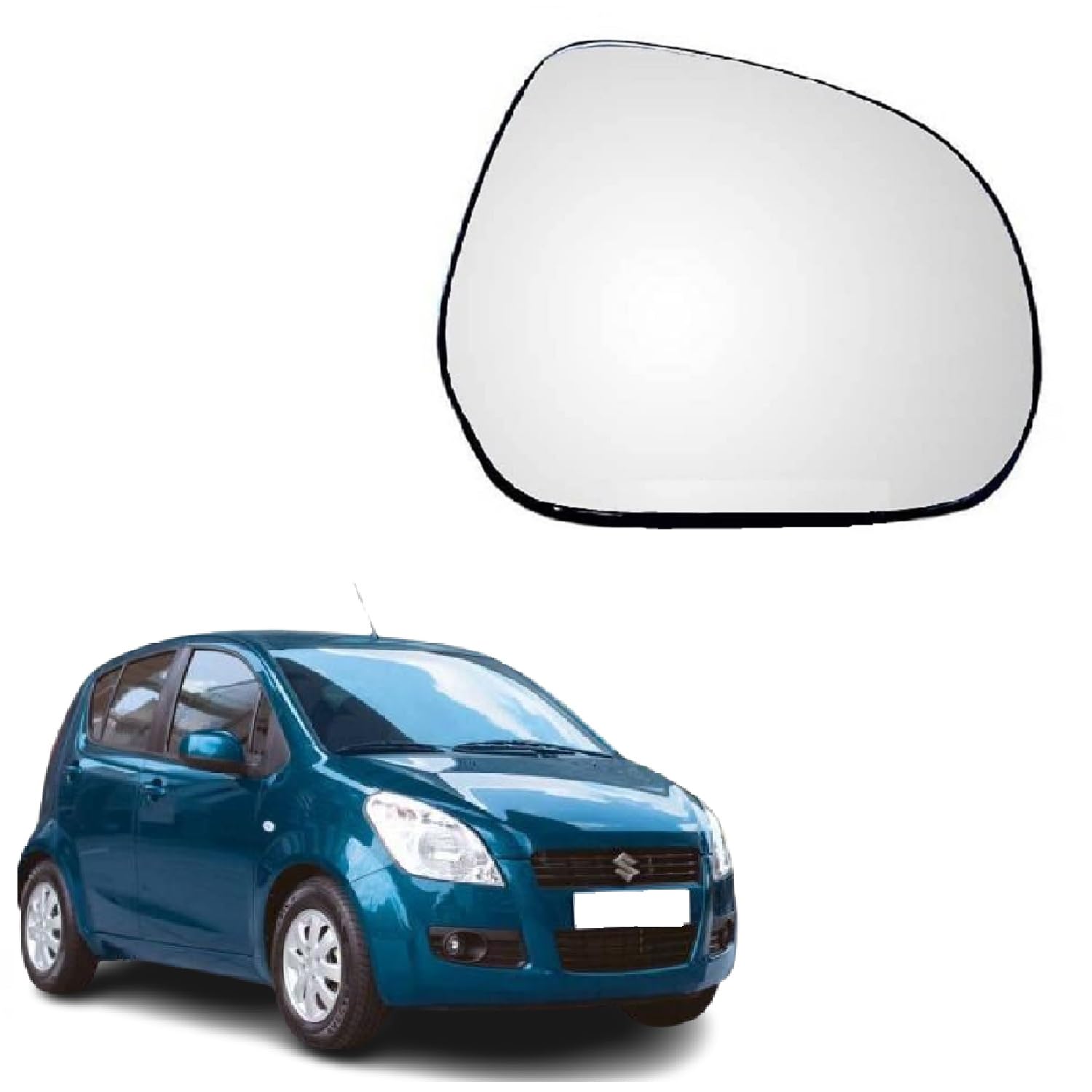 STYCARO-Right (DRIVER) Side Rear View Mirror Glass Plate for Maruti Suzuki RITZ 2008-2018 Model-image-15