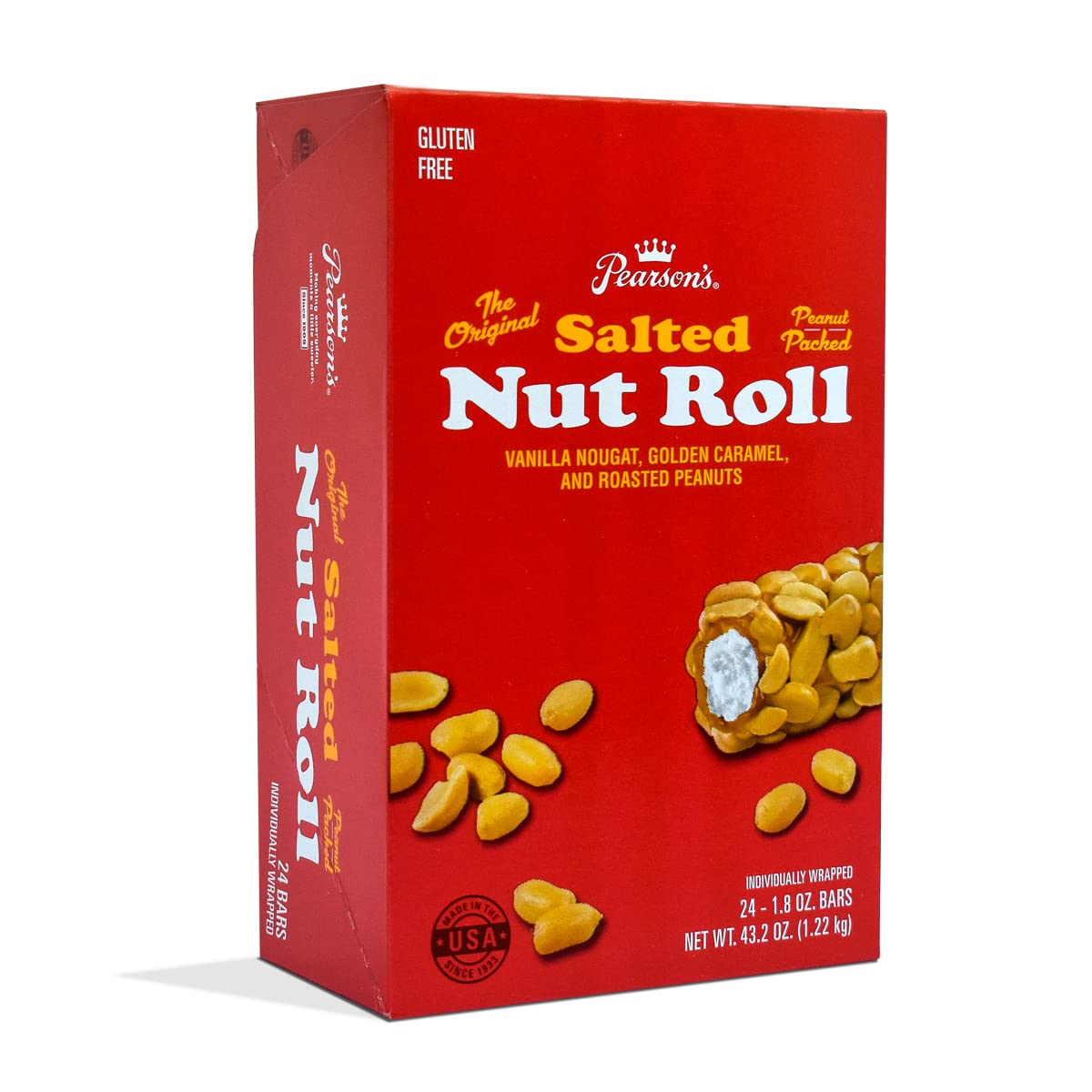 Pearson's Original Salted Nut Roll Peanut, Caramel