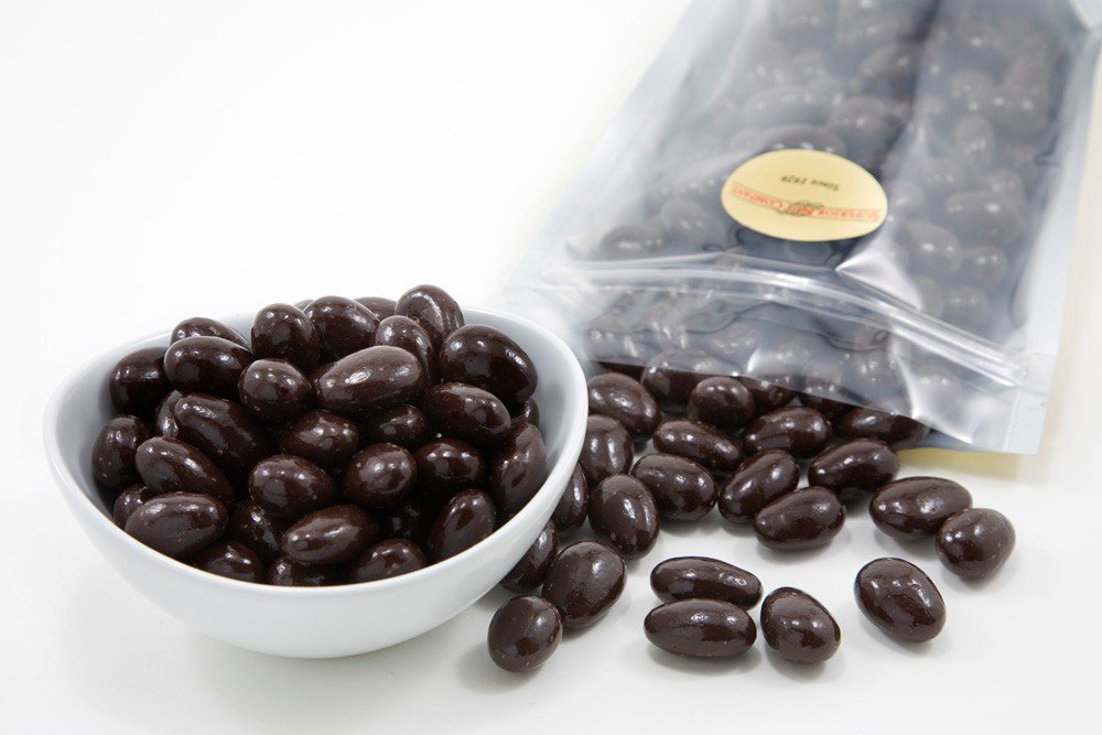Dark Chocolate Covered Almonds (1 Pound Bag) Chocolate Candy Grocery & Gourmet Food