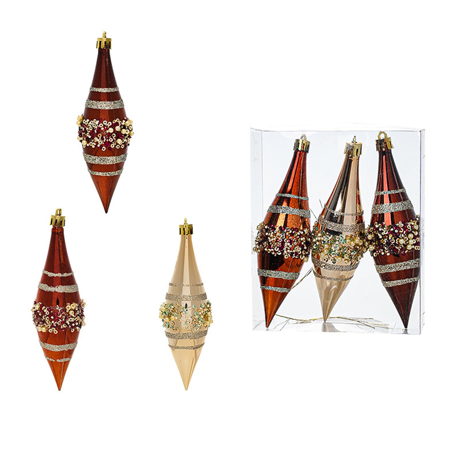Hsioluted Modern Simple Christmas Decoration Set Screw Appendage Plan Bother Complimentary Installation Excellent for Trees Partitions and Openings Pearl Embellished Christmas Garnishes