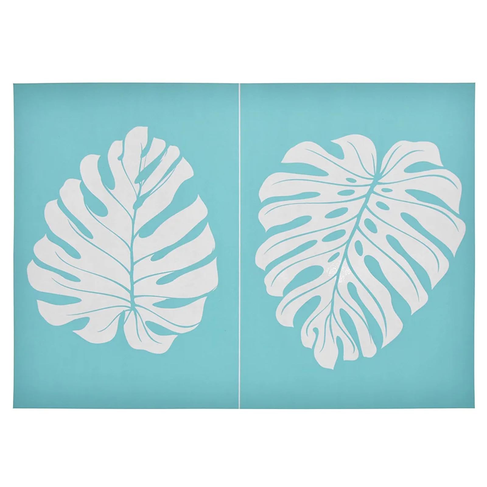 MANGOUSONG Screen Printing Kit,29.7x21cm Glans Dorsal Leaves Silk Screen Stencils Reusable Silkscreen Print Kit for Printing Handbag Decoration Template ?Seal Tool